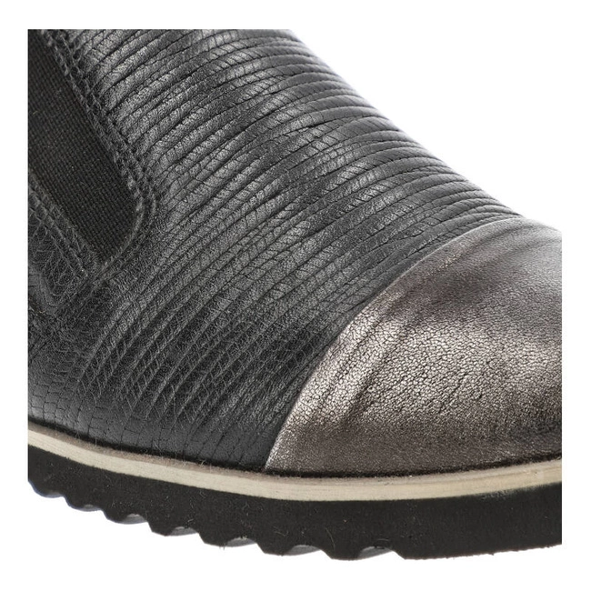 Poltopánky Gamis - 1892 Czarny/Nikiel