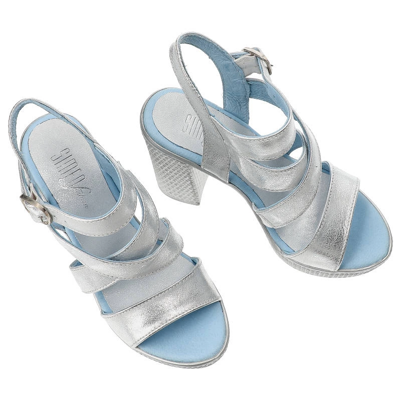 Sandále Simen - 0783 Vs14 Kryształ Srebro