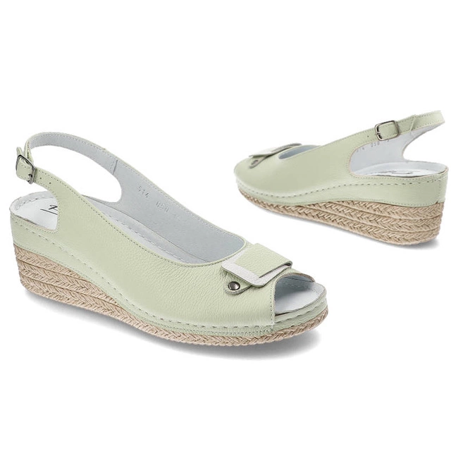 Sandále Pollonus - 5-1405-015 Verona Mint+Biały