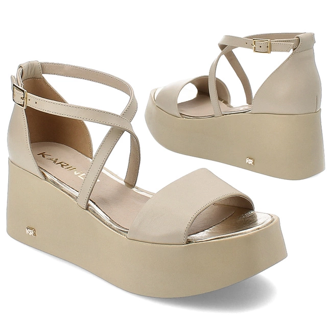 Sandále Karino - 4657/001-P Beż/Lico