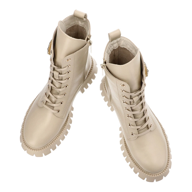 Členkové Topánky Chebello - 4511_-469-PSK-S345 Beżowy