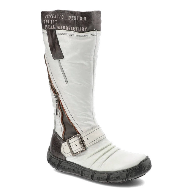 Čižmy Carinii - A9954_187-157-000-160 Biały/Babilonia