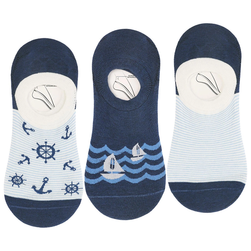 Baleríny MORAJ 3 Pary - CDM200-209 Mix Kolor