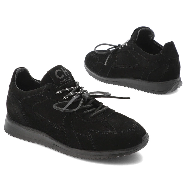 Tenisky CHEBELLO - 4861_-034-000-PSK-S422 Czarny Welur