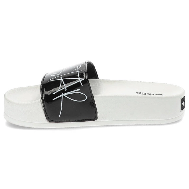 Šľapky Big Star - JJ274A276 Biały/Czarny