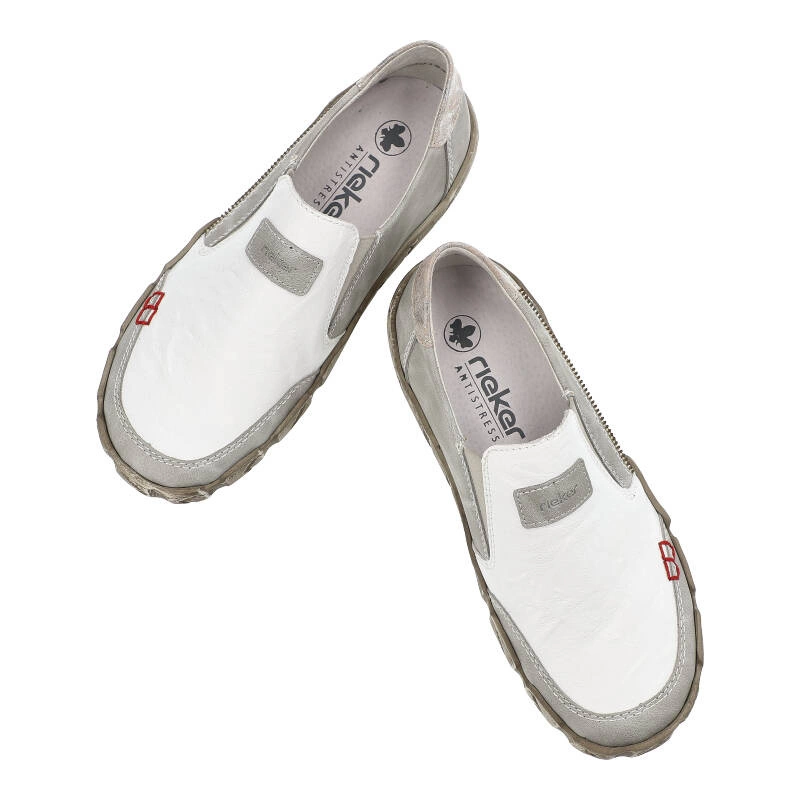 Poltopánky Rieker - L0359-80 White Kombination