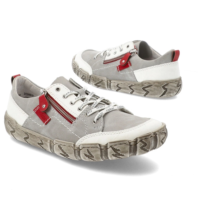 Poltopánky RIEKER - L0302-40 Grey Combination