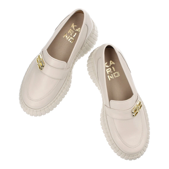 Poltopánky Karino - 5055/001-P Beż/Lico