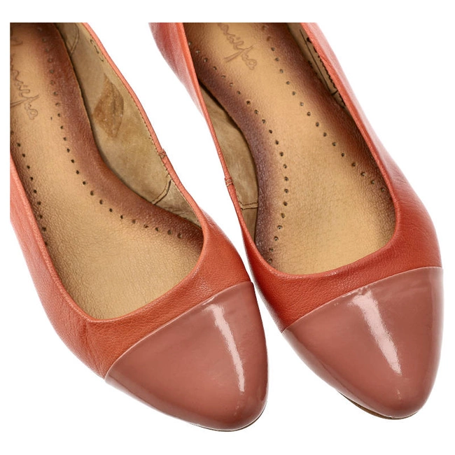 Baleríny Maciejka - 00879-26/00-5 Koral/Puder
