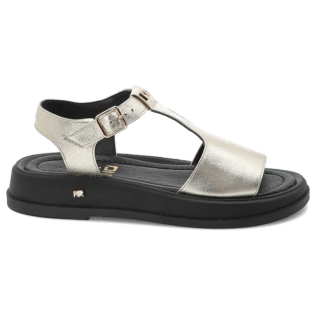 Sandále KARINO - 5123/074-P Złoty/Lico