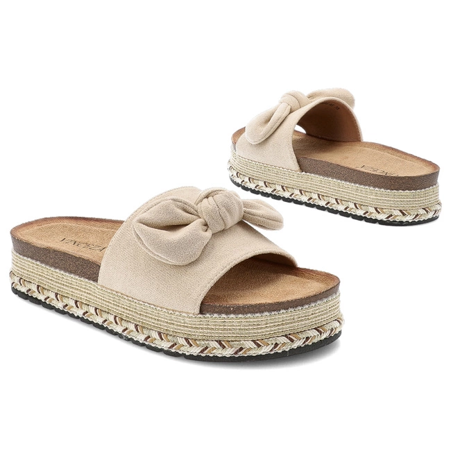 Šľapky VINCEZA - 16495 BE Beżowy