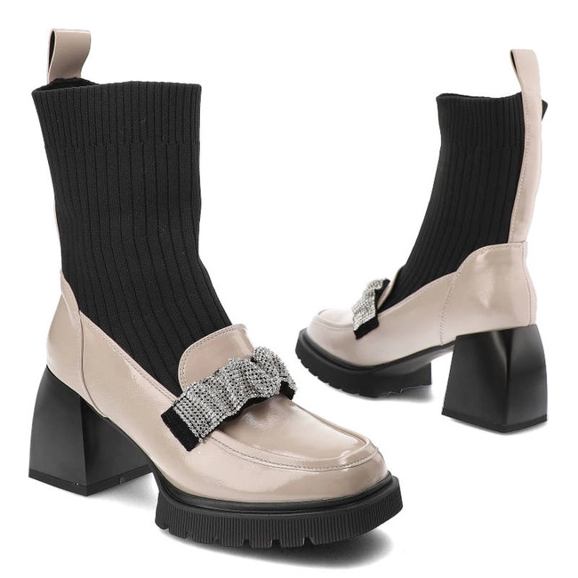 Členkové Topánky S.Barski - MR870-41 Beige