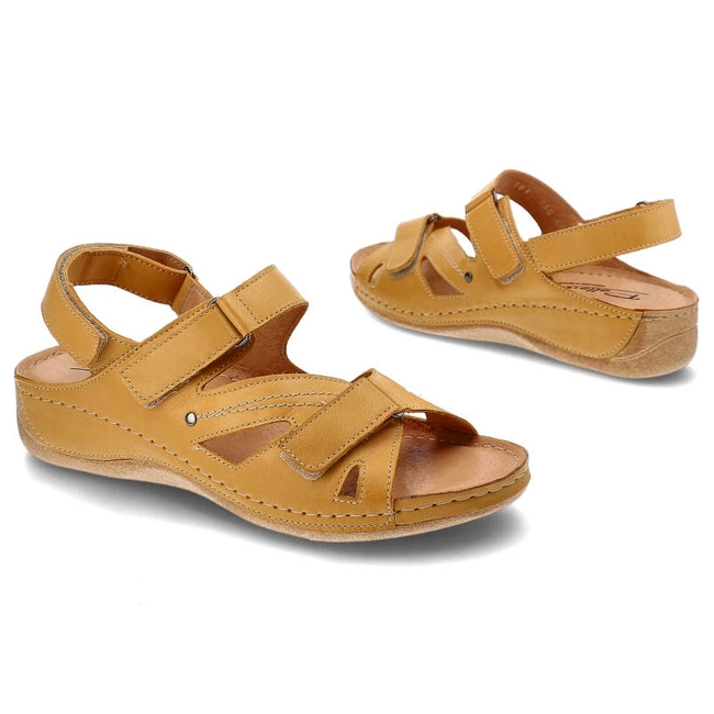 Sandále Pollonus - 5-0773-044 Żółty