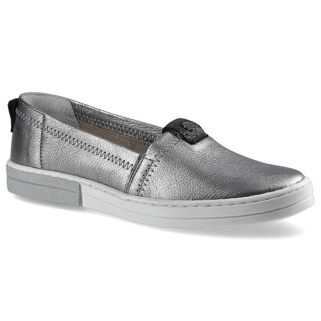 Poltopánky Pollonus - 5-1143-003 Czarne Srebro/Brokat