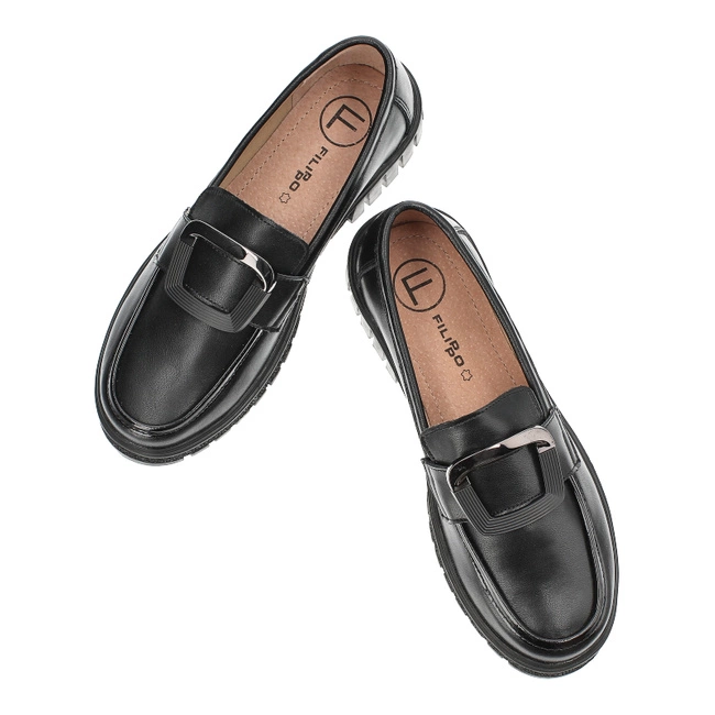 Mókazíny Filippo - DP6044/24 BK Czarny