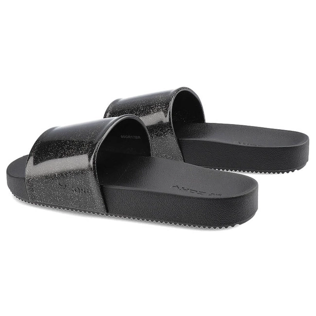 Šľapky Zaxy - 17533 Czarny Brokat - DD385022