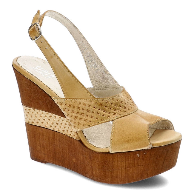 Sandále Simen - 6088 A1518 Żółty