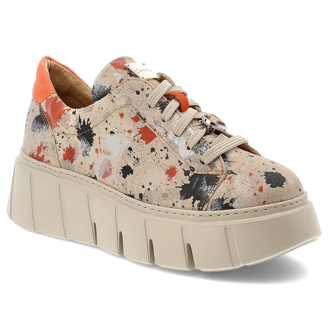 Tenisky MACIEJKA - 06891-18/00-8 Pomarańczowo-Beżowy