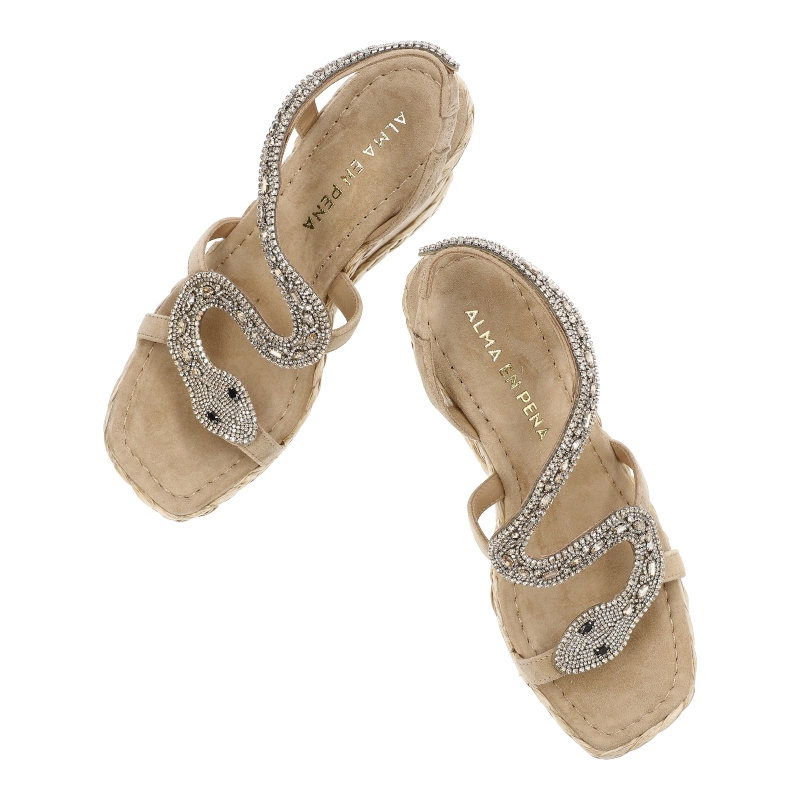 Sandále Alma en Pena - V240989 Suede Sand