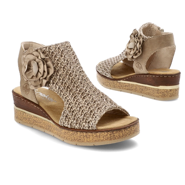 Sandále RIEKER - 63791-60 Beige