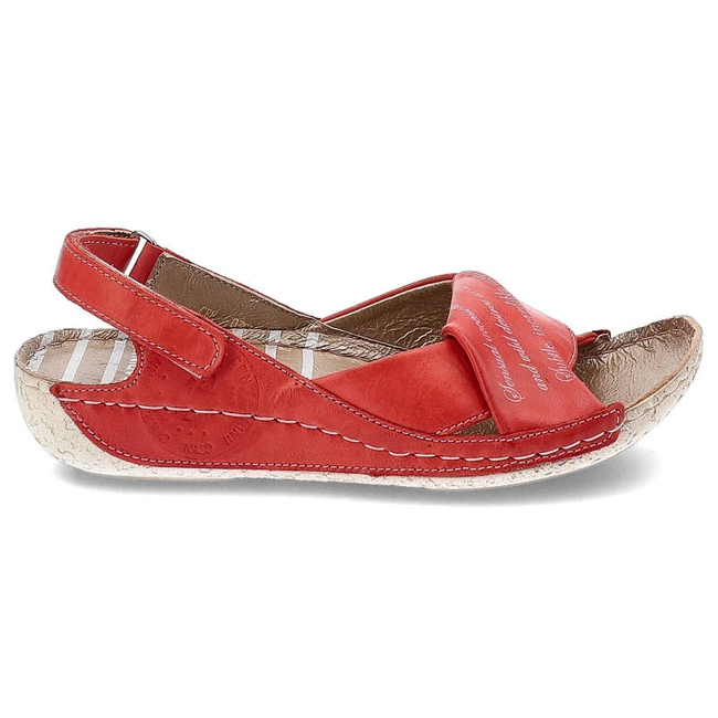 Sandále Carinii - B1122_-875-000-000-673 Madonna Amarant