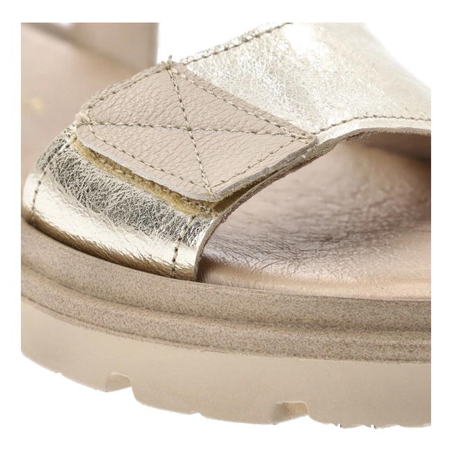 Sandále ARMODO - 40443 Kryształ Złoto+V.Taupe