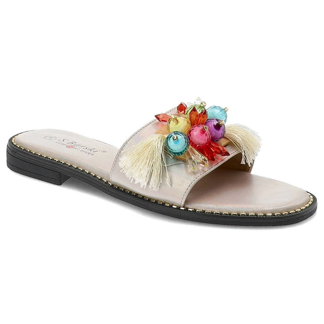 Šľapky S.Barski - KV-2775-47 Beige