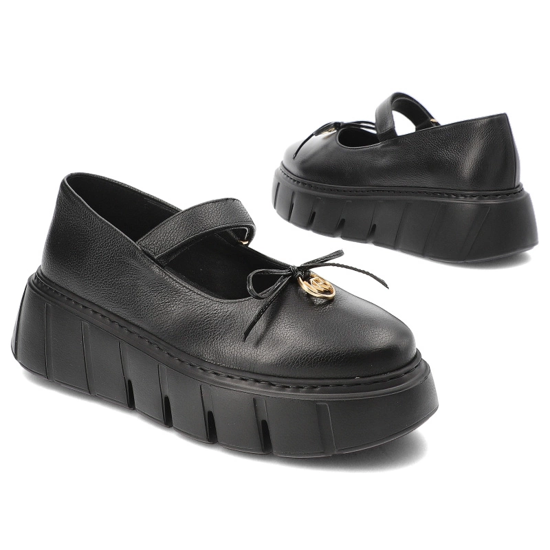 Poltopánky Karino - 5308/126-P Czarny/Lico Groszek