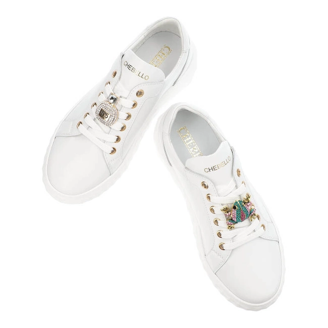 Tenisky Chebello - 4372_-059-000-PSK-S321 Biały