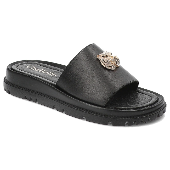 Šľapky Chebello - 4450_-002-000-PSK-S337 Czarny