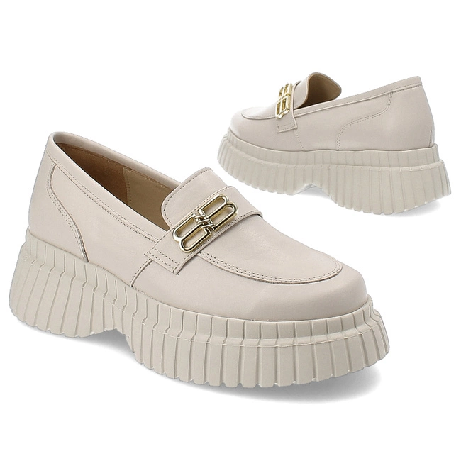 Poltopánky Karino - 5055/001-P Beż/Lico