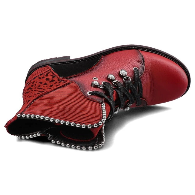 Šnúrovacie Členkové Topánky Maciejka - 3623A-08/00-3 Czerwony