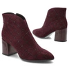 Členkové Topánky S.BARSKI - MR52-132 Wine