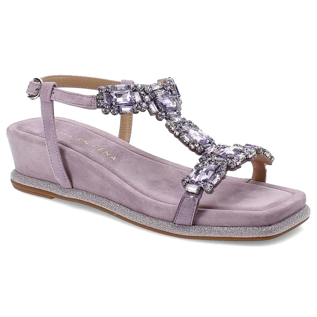 Sandále Alma en Pena - V240742 Suede Lilac