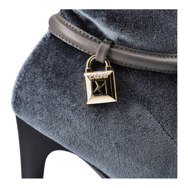 Čižmy Muszkieterki Carinii - B3515_-J34-000-000-A49 Szary