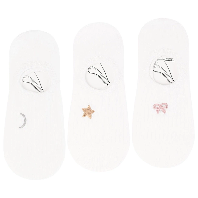 Baleríny MORAJ 3 Pary - CDB200-265 Mix Kolor