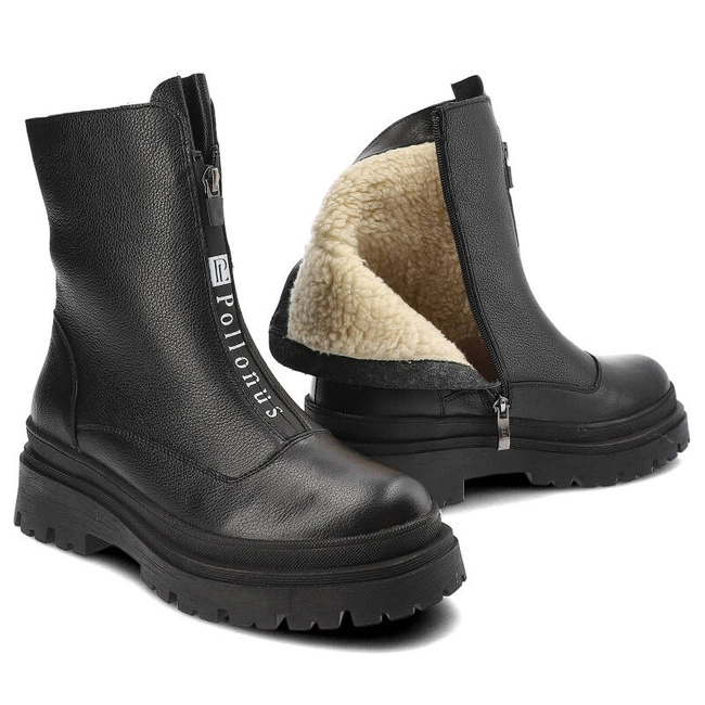 Členkové Topánky Pollonus - 5-1601-008 Czarny Verona/Dz