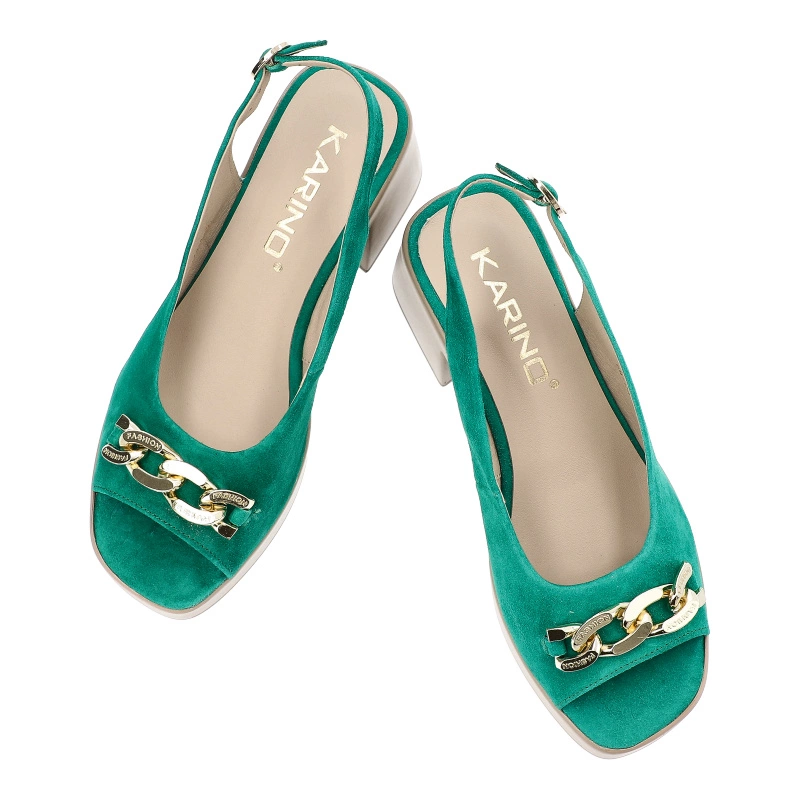 Sandále Karino - 5004/066-P Zielony/Welur