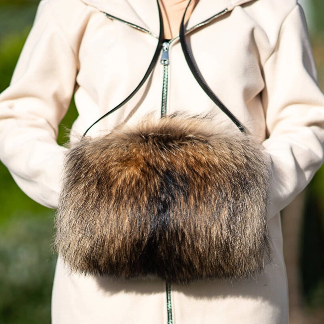 Kabelka Luka-Pelli - T13-3 Mufka Z Naturalnym Futrem Z Jenota