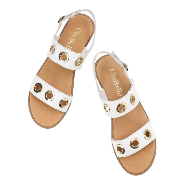 Sandále Chebello - 2038 Mustang Bianco