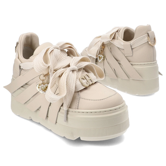 Tenisky Chebello - 4559_-157-000-PSK-S332 Beżowy