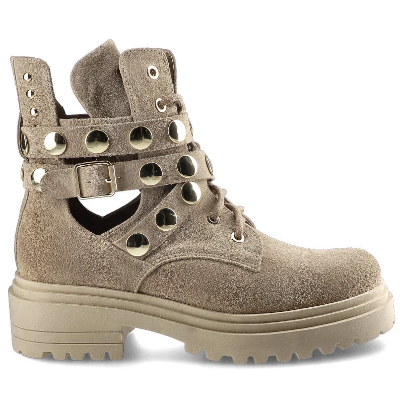 Členkové Topánky Carinii - B7004_-O17-000-000-E23 Beż