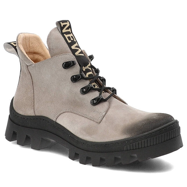 Členkové Topánky Damiss - DS-735 Jasny Beż Welur