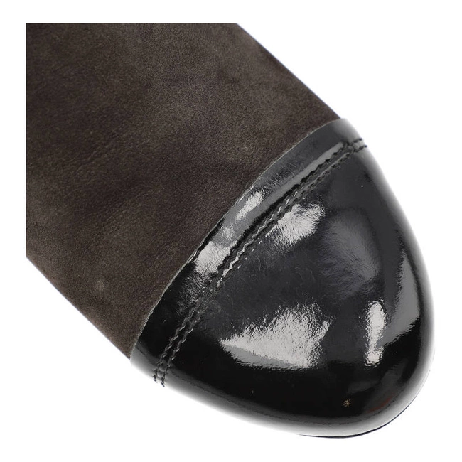 Poltopánky Karino - 0961/076-P Czarny Lakierowany