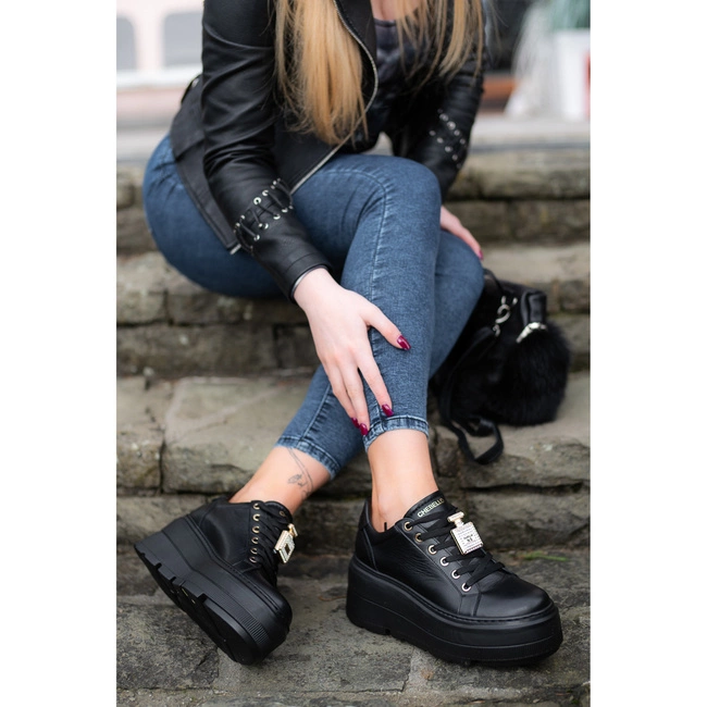 Tenisky Chebello - 4426_-002-000-PSK-S332 Czarny