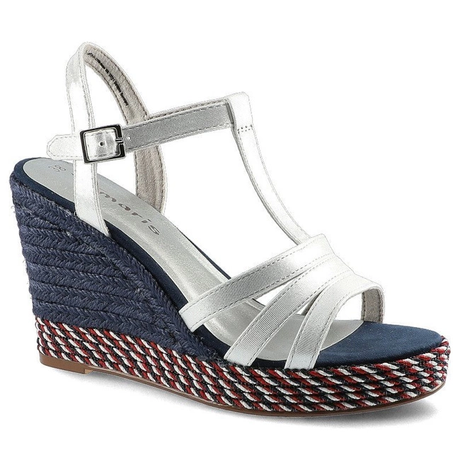 Sandále Tamaris - 1-28372-24 127 Wht Met.Comb