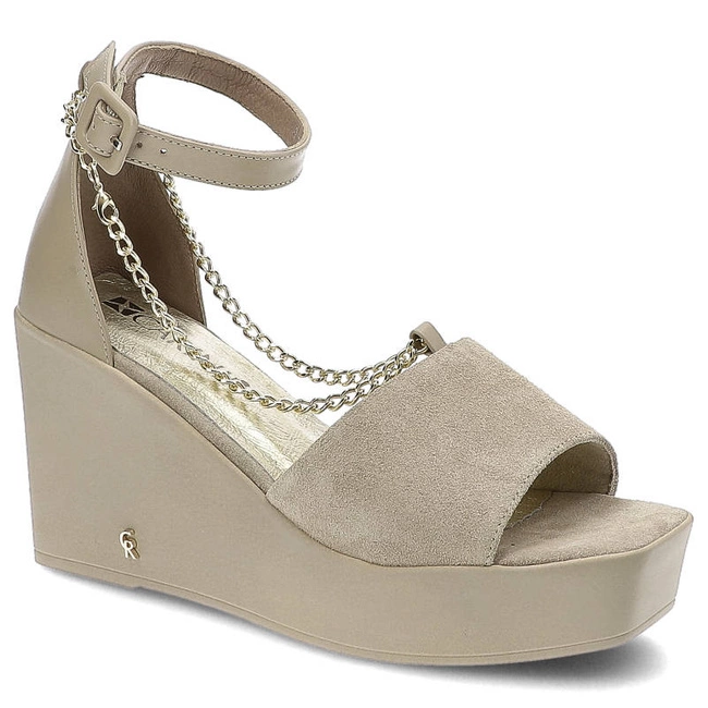 Sandále Carinii - B7882_-R88-R46-000-F06 Beż