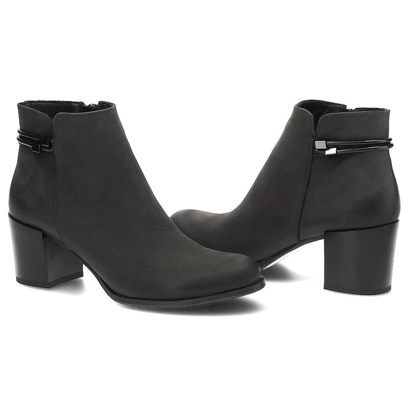 Členkové Topánky Gamis - 3511 Grafit Nubuk