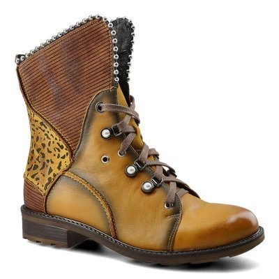 Šnúrovacie Členkové Topánky Maciejka - 3623A-07/00-3 Żółty