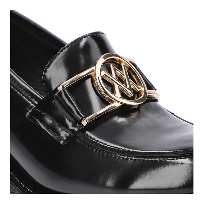 Poltopánky Karino - 4003/090-P Czarny/Lakier